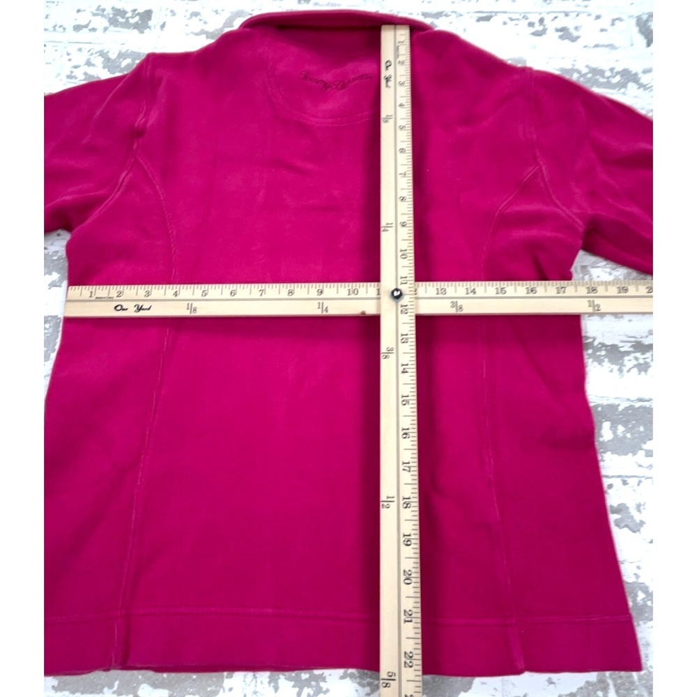 Tommy Bahama Sweater Women XS Pink Knit Sweatshirt Quarter Zip Pull Over Ladies* - Picture 7 of 10